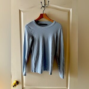 Beautiful light blue crew neck top from Enza Costa